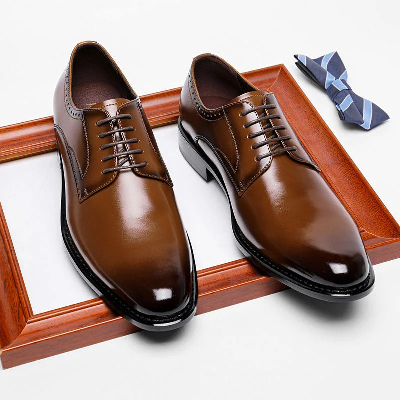 Micheal Men's Leather Derby Oxfords