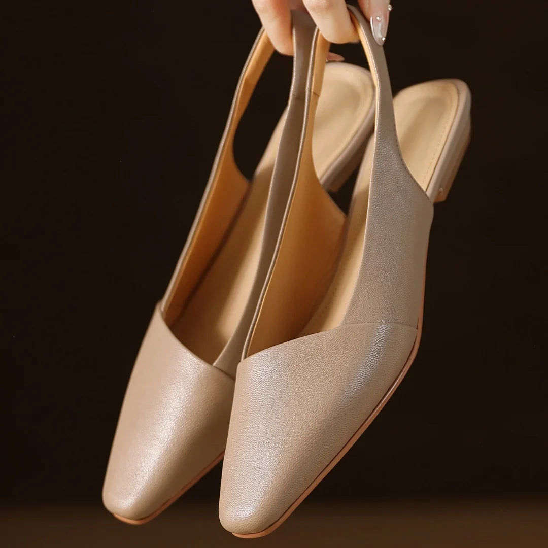 Louise Genuine Leather Slingback Sandals