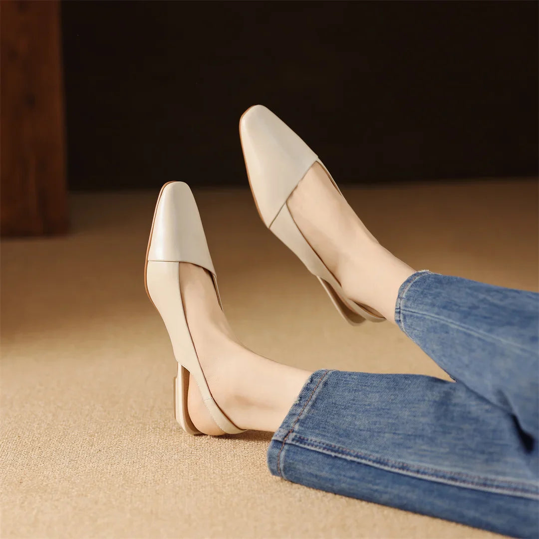 Louise Genuine Leather Slingback Sandals