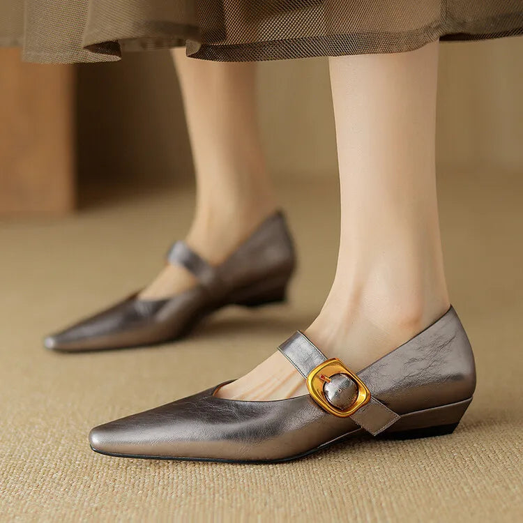 Louise Genuine Leather Pumps