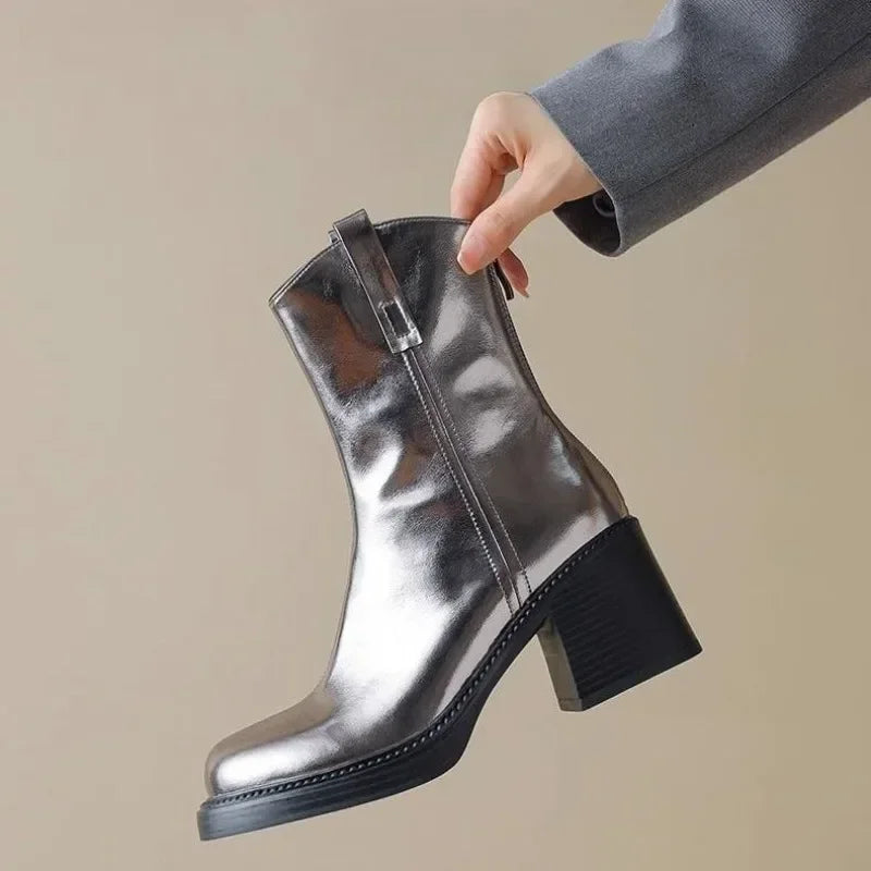 Dakota Women's Chunky Leather Boots