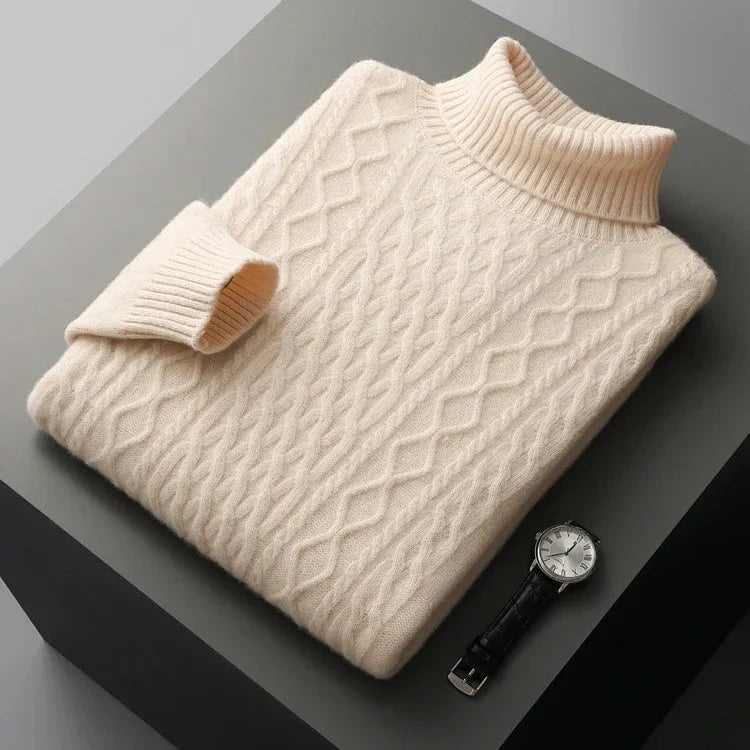 Marcello Men's Merino Wool Turtleneck