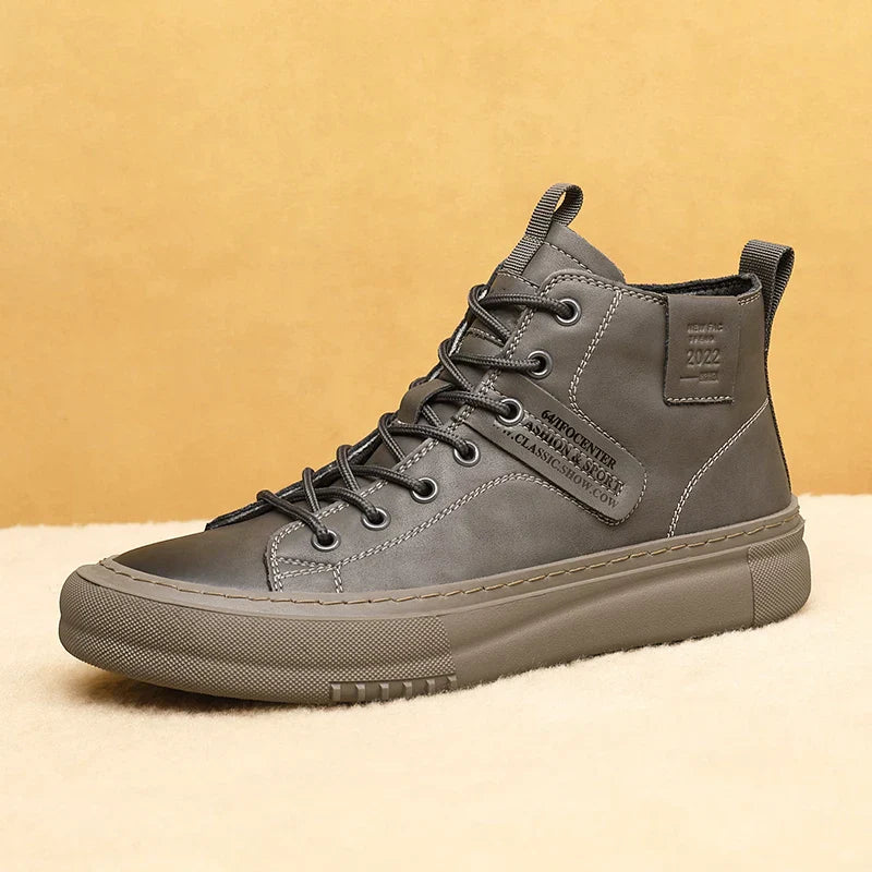 Qastello Men's Leather Sneakers