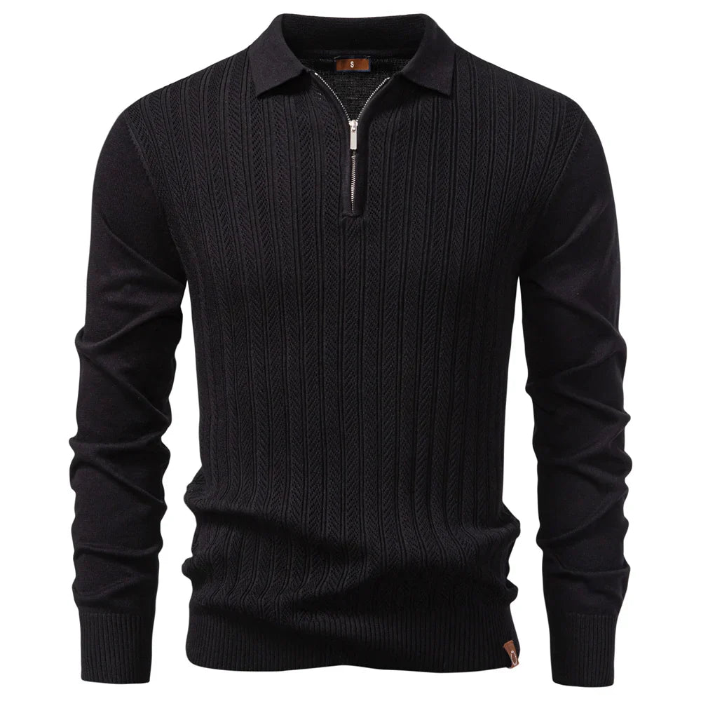 Essential Half-Zip Knitted Sweater