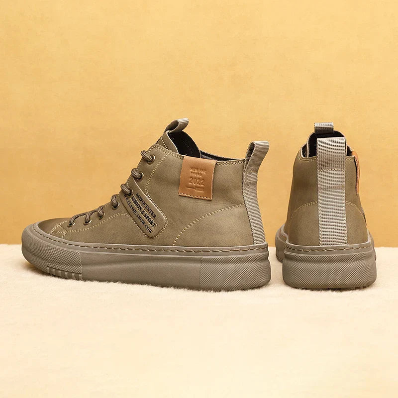 Qastello Men's Leather Sneakers