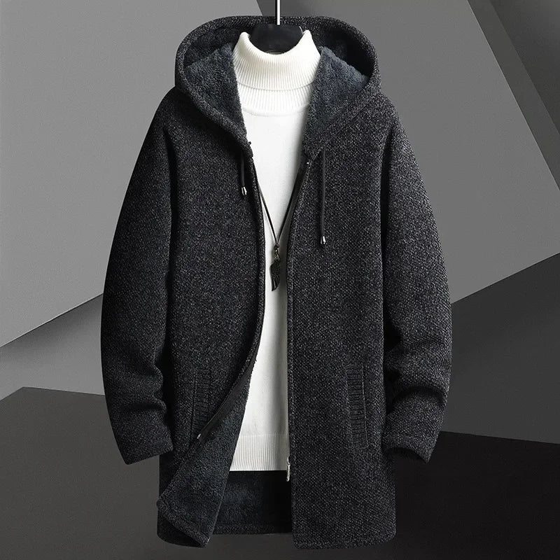 Manuel Men's Long Knitted Coat