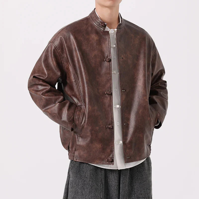 Wellington Vintage Washed Leather Jacket