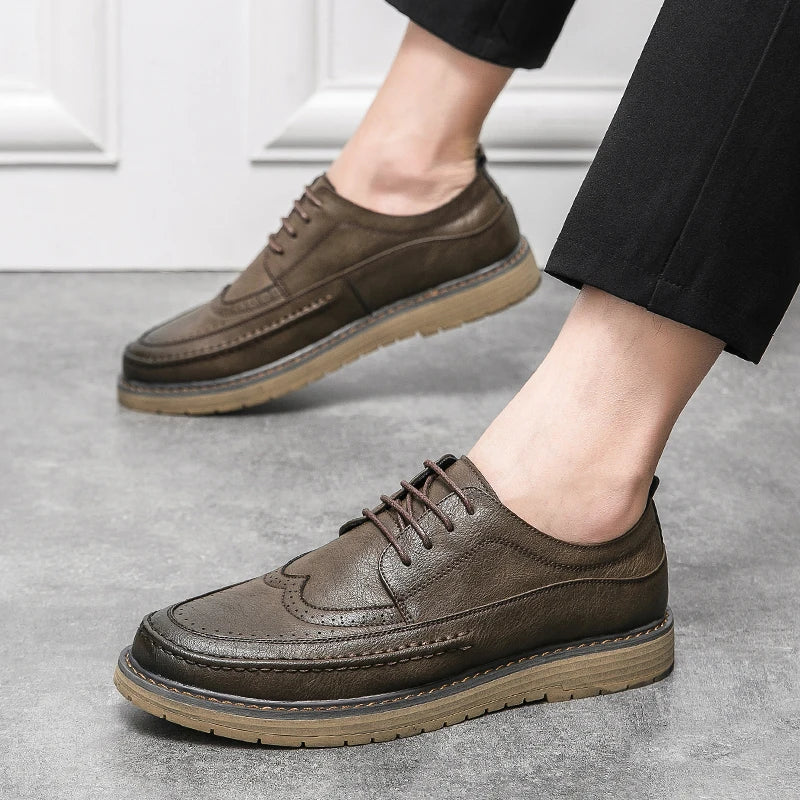 Sorrento Leather Business Sneakers