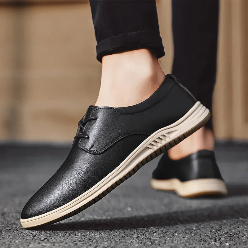 Men's Business Leather Sneakers