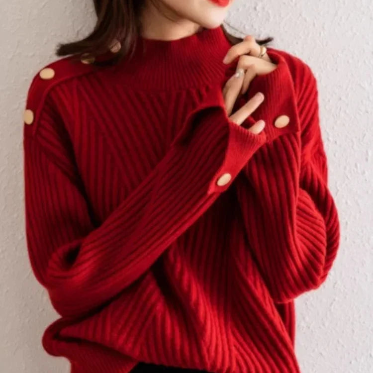 Nikki Women's High Neck Sweater