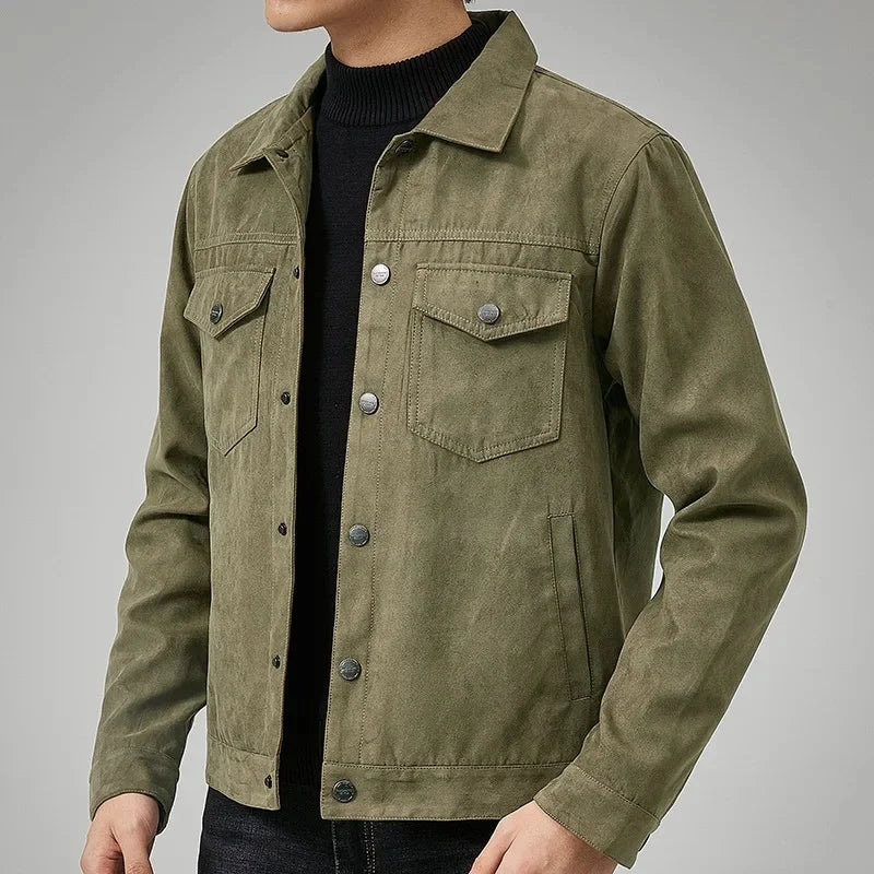 Evan Men's Stylish Suede Jacket