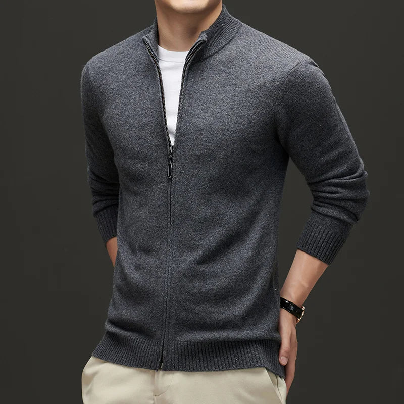 Beckket Men's Wool Zipper Jacket