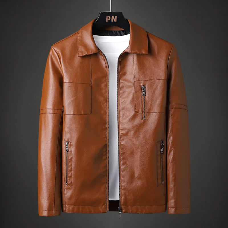 Leo Men's Classic Leather Jacket