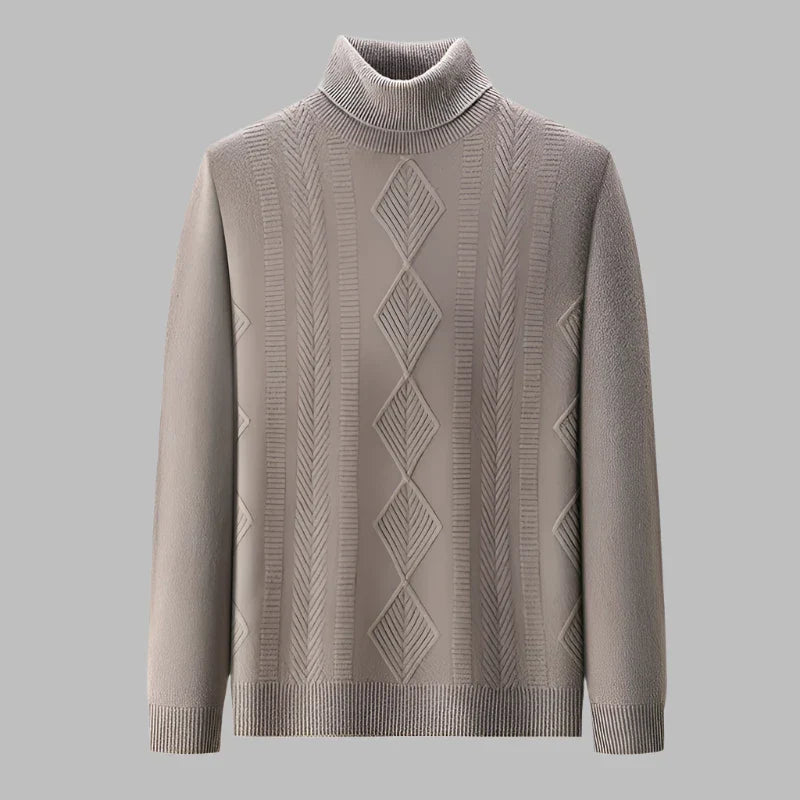 Brock Men Turtleneck 100% Wool Sweater