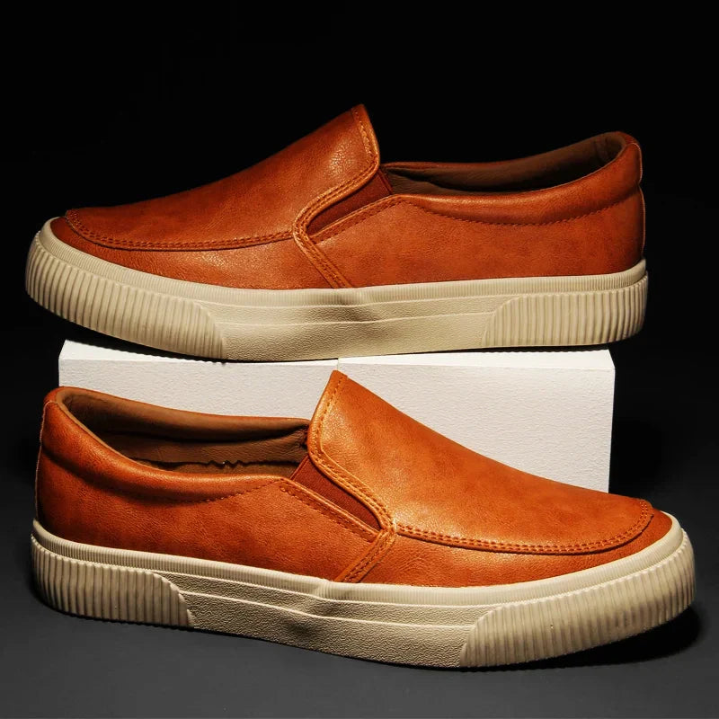 Brenton Leather Slip-On Loafers