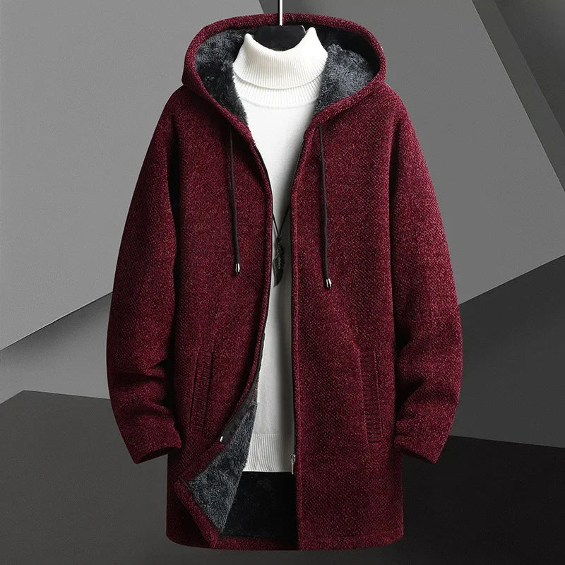Manuel Men's Long Knitted Coat
