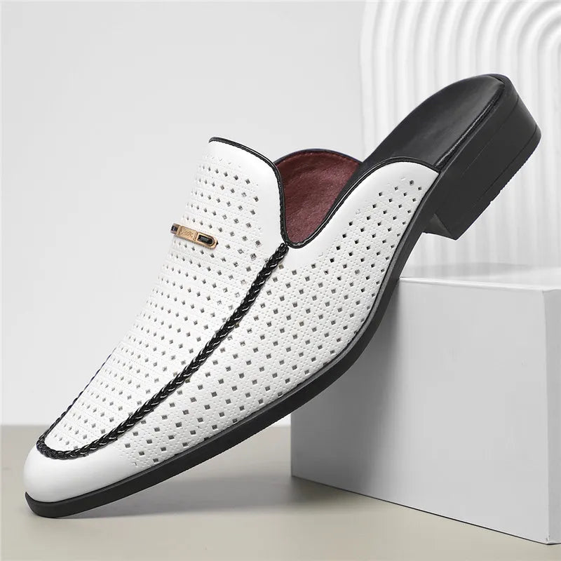 Hartley Men's Genuine Leather Mules