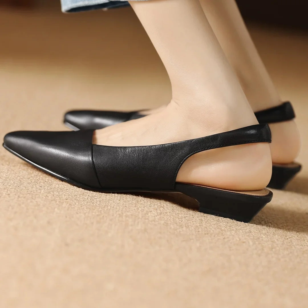 Louise Genuine Leather Slingback Sandals