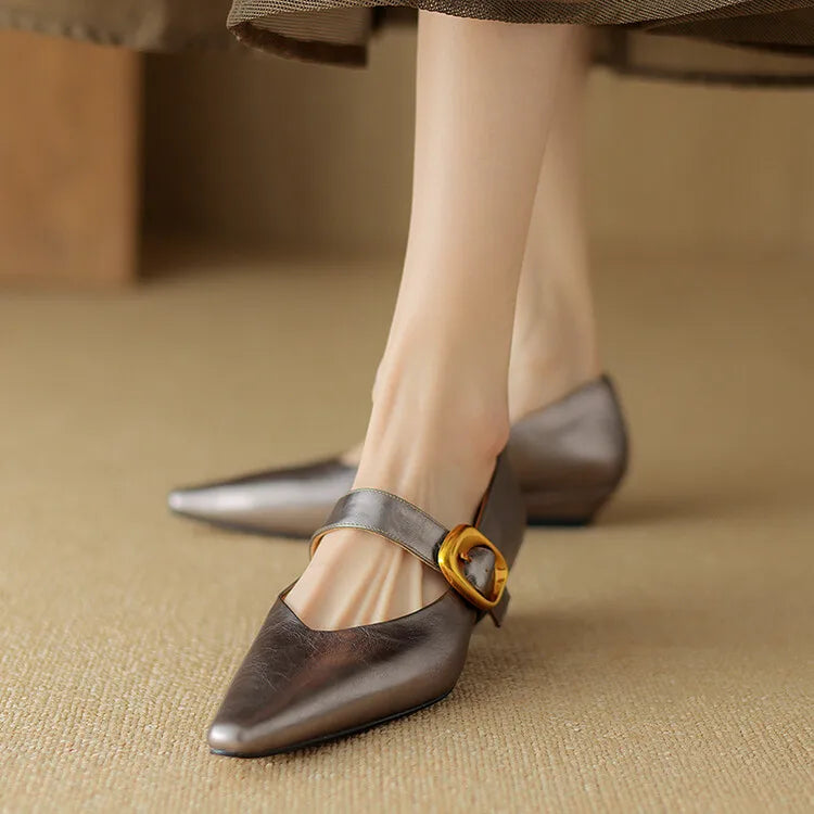 Louise Genuine Leather Pumps