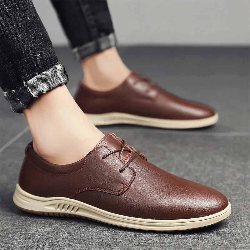 Men's Business Leather Sneakers