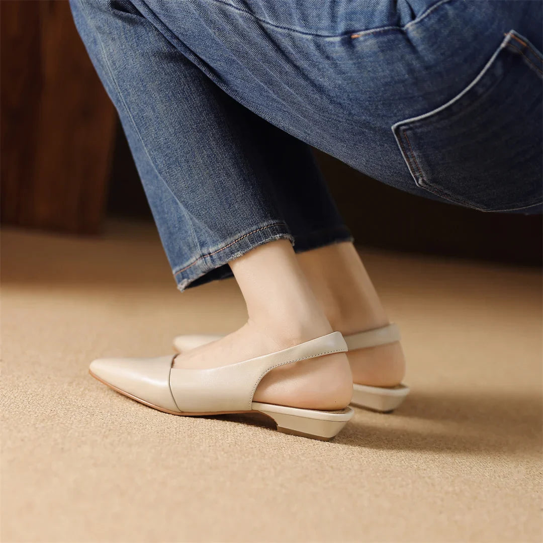 Louise Genuine Leather Slingback Sandals