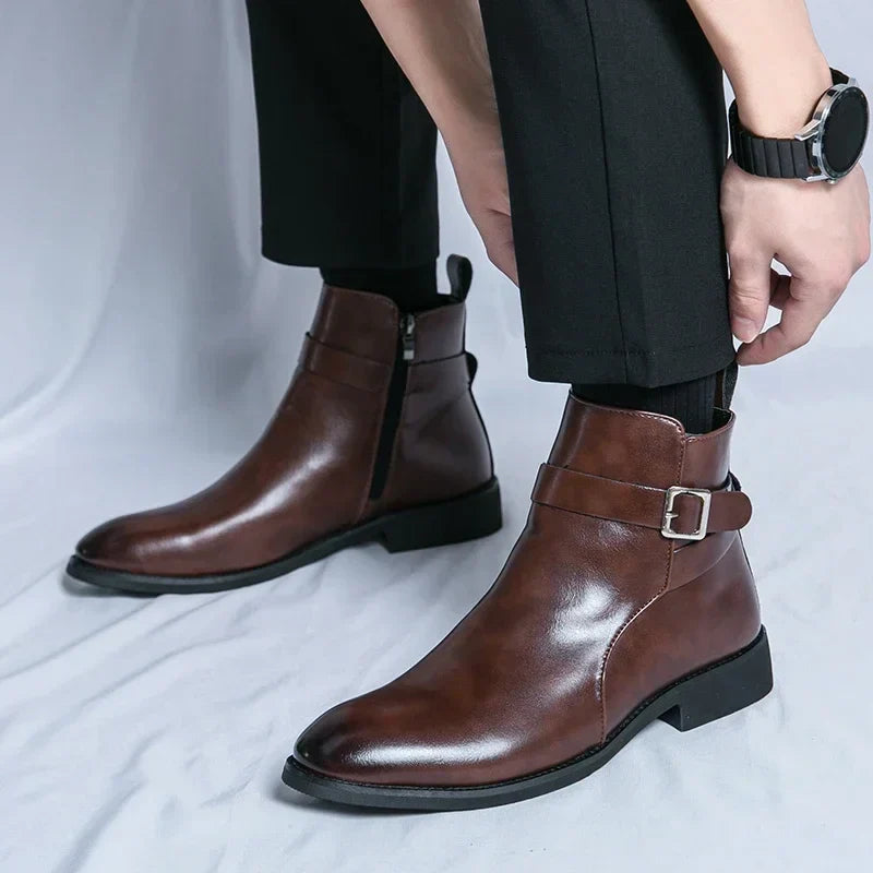 Barret Men's Genuine Leather Chelsea Boots