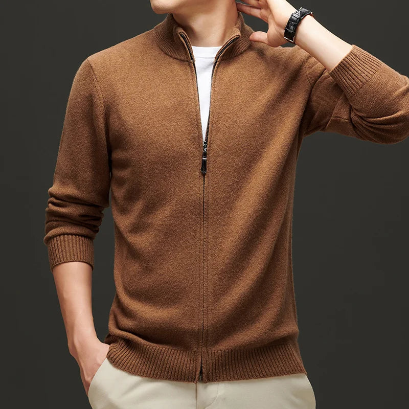 Beckket Men's Wool Zipper Jacket