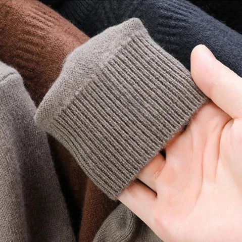 Brock Men Turtleneck 100% Wool Sweater