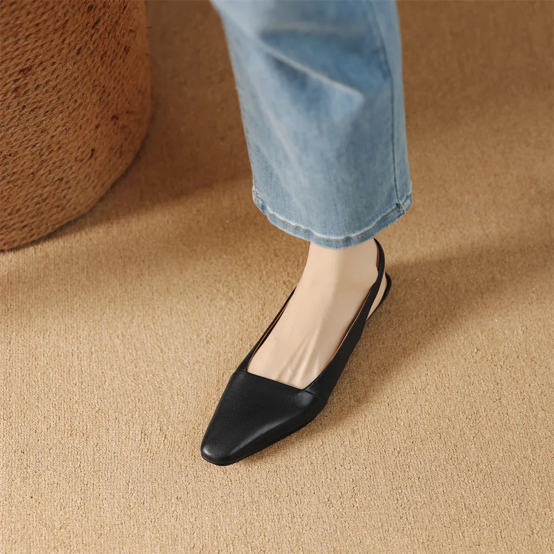 Louise Genuine Leather Slingback Sandals