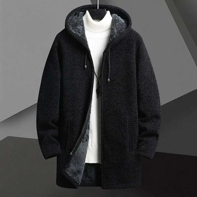 Manuel Men's Long Knitted Coat