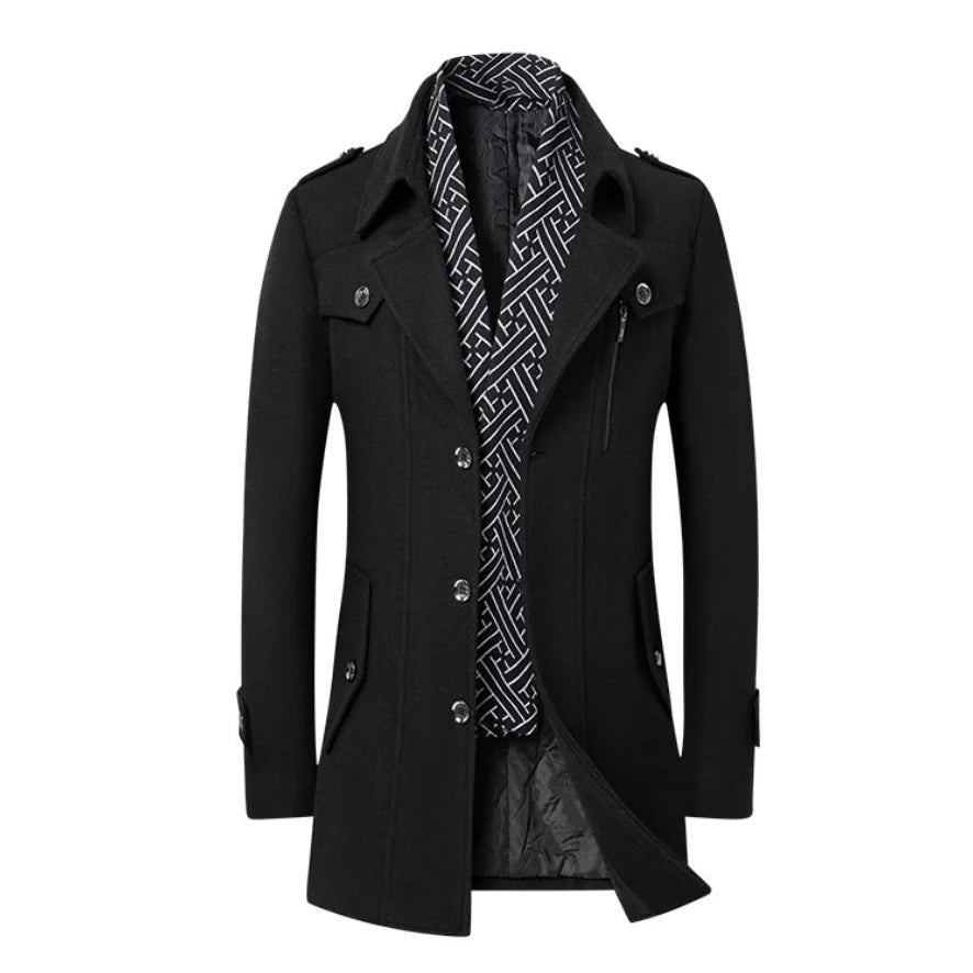 Donald Men Slim Fit Wool Coat