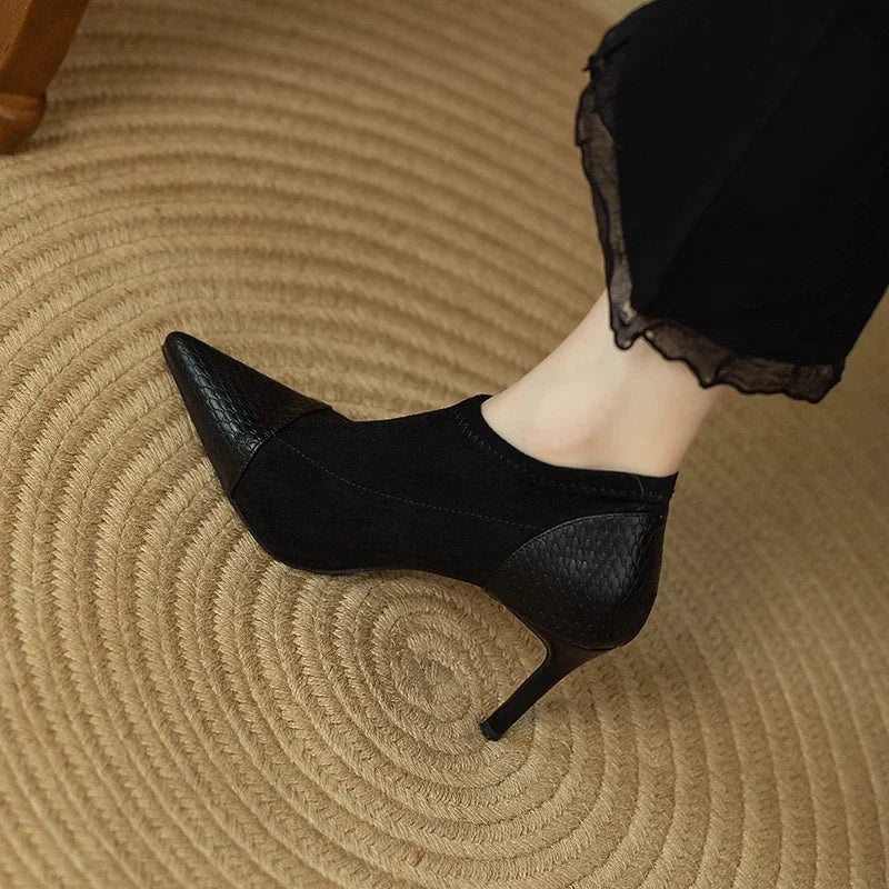 Clay Women Pointed Leather Heels