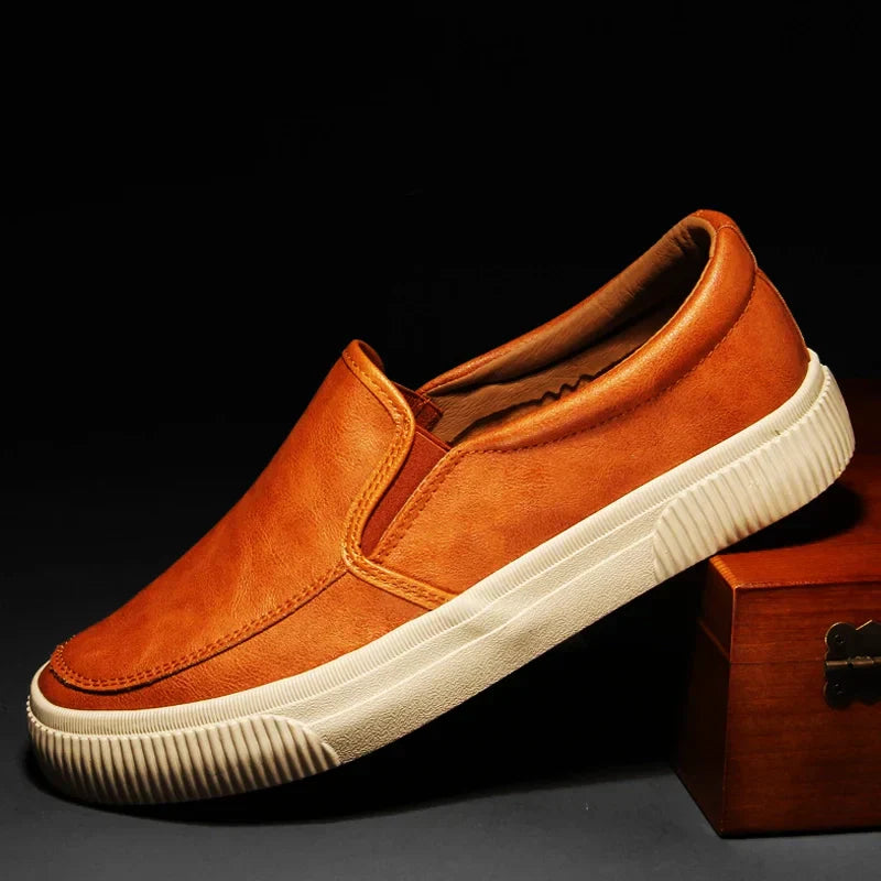 Brenton Leather Slip-On Loafers