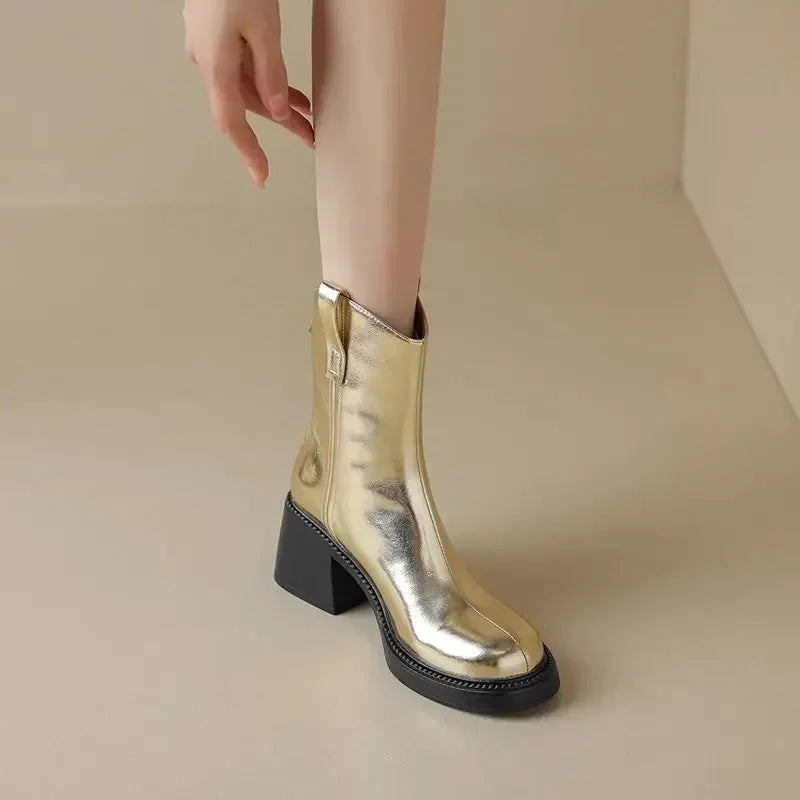 Dakota Women's Chunky Leather Boots