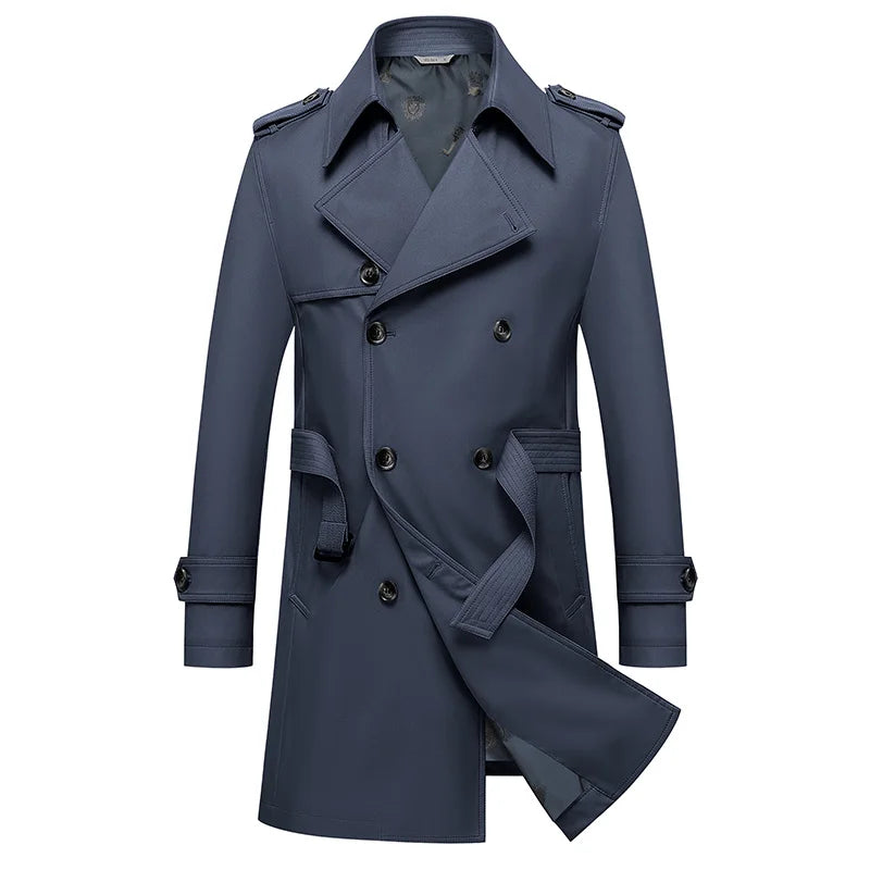Jazper Men's Double Breasted Overcoat