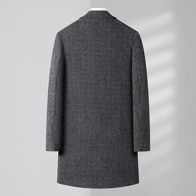 Italian Men's Pure Wool Overcoat