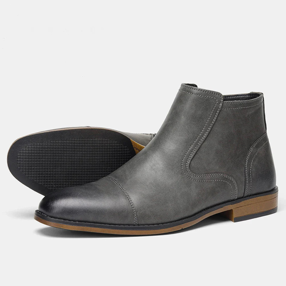 Men's Henderson Zipper Leather Boots