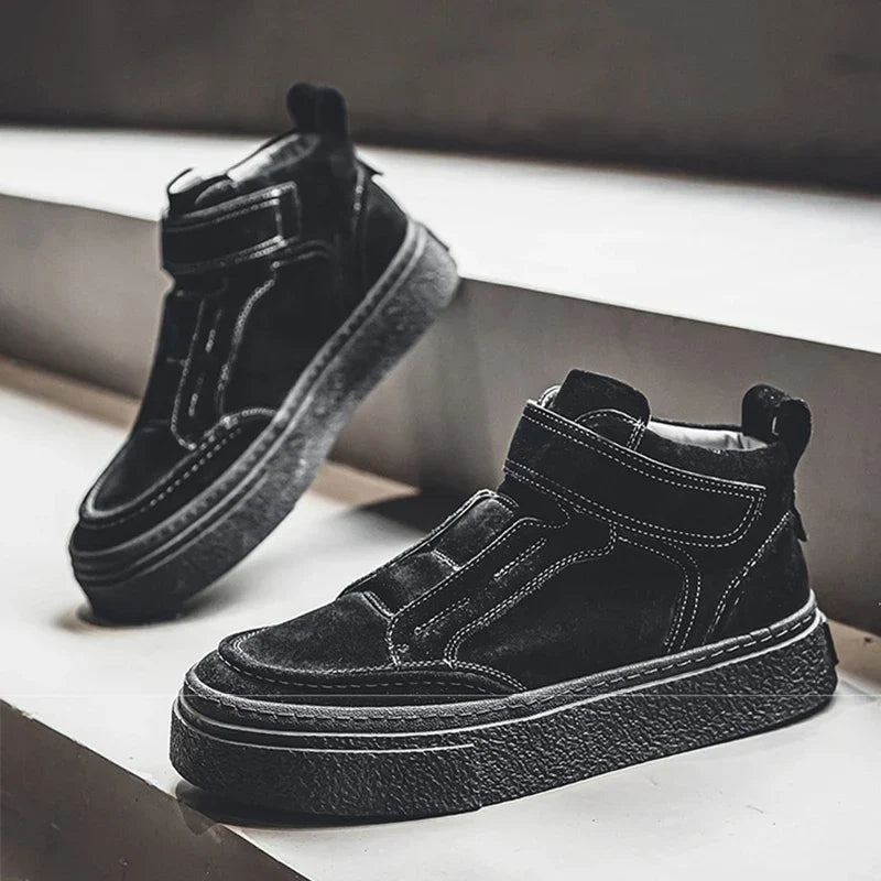 Brunello Suede Leather Sneakers