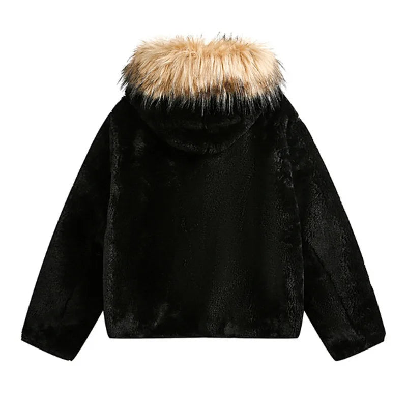 Silvano Men's Ultrasoft Hooded Fur Jacket