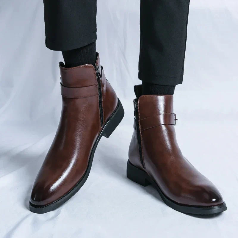 Barret Men's Genuine Leather Chelsea Boots