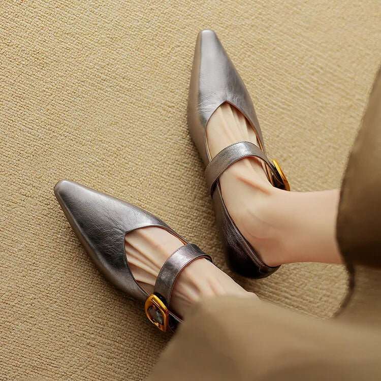 Louise Genuine Leather Pumps