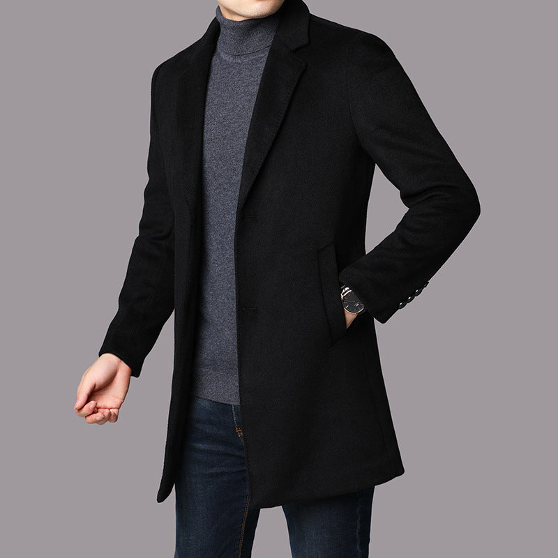 Ethan Men's Classic Winter Wool Coat