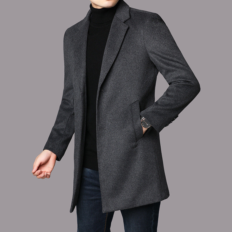 Ethan Men's Classic Winter Wool Coat