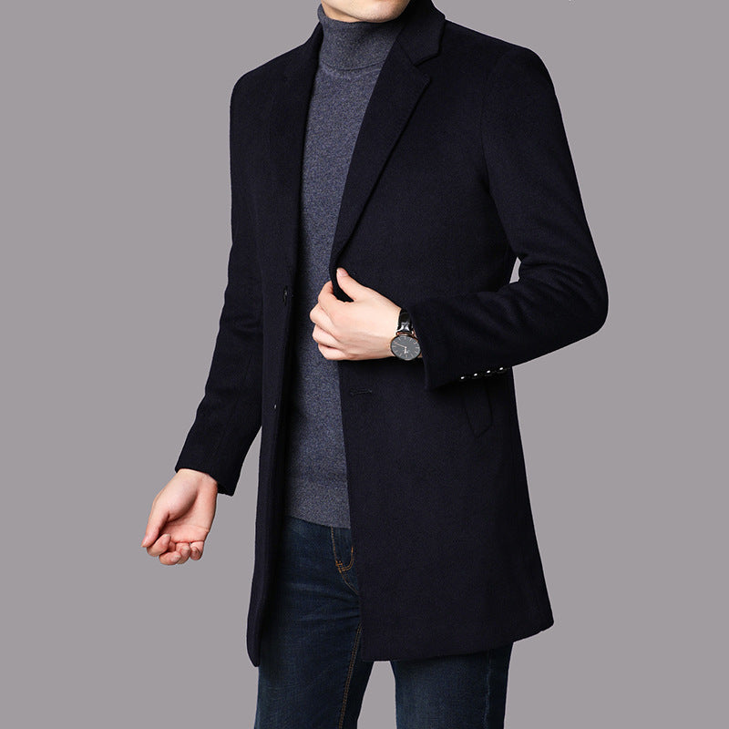 Ethan Men's Classic Winter Wool Coat