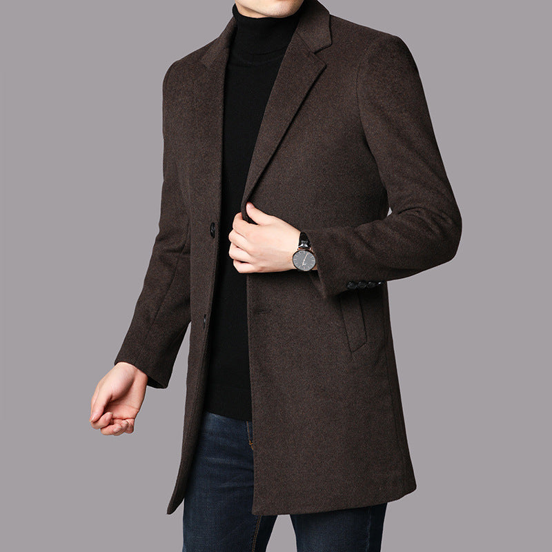 Ethan Men's Classic Winter Wool Coat