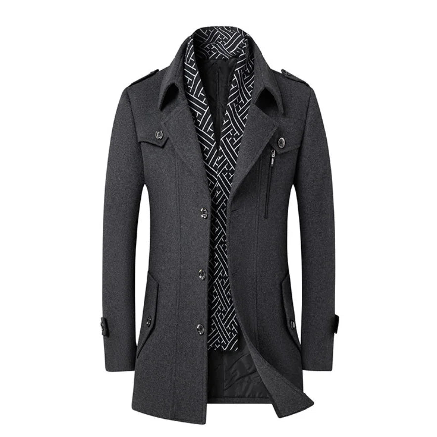 Donald Men Slim Fit Wool Coat