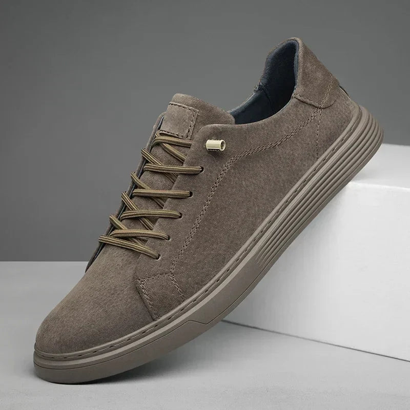Lethan Men's Suede Leather Sneakers