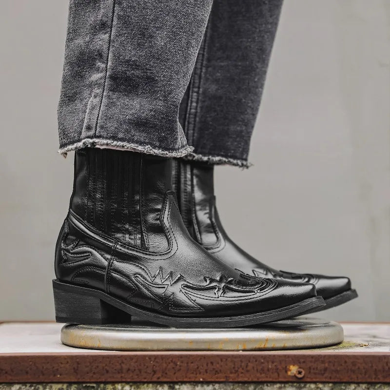 Men's Genuine Leather Chelsea Boot