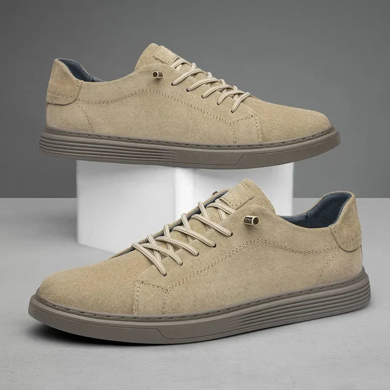 Lethan Men's Suede Leather Sneakers
