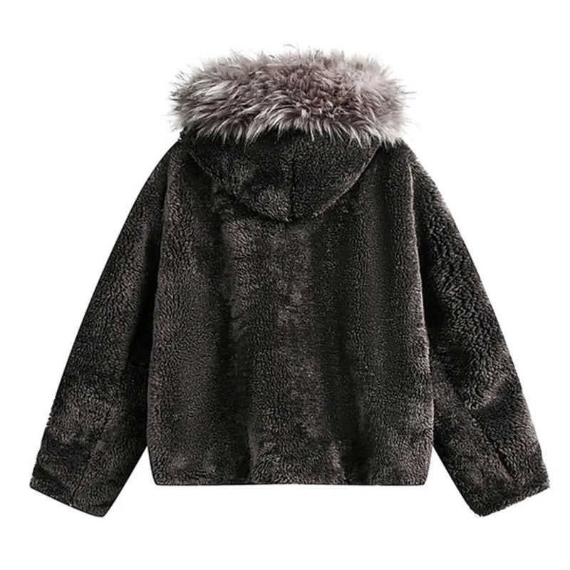 Silvano Men's Ultrasoft Hooded Fur Jacket